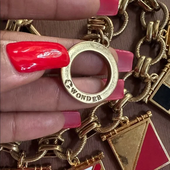 C. Wonder Vintage Nautical Flag Statement Necklace